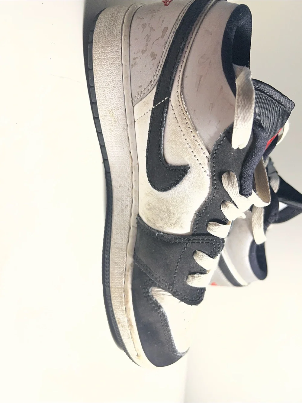 Nike Big Boys Black and White High-Top Sneakers